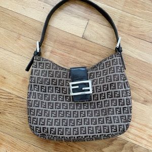 Vintage FENDI Zuccino Shoulder Bag